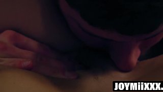 Anya Krey submits to blindfolded dude's domination and hot pussy licking