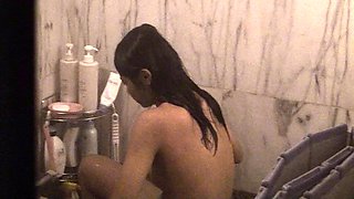 Roommate Nadia after shower HIdden Cam