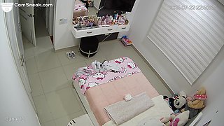 IPCAM - Hot teen getting ready for bed
