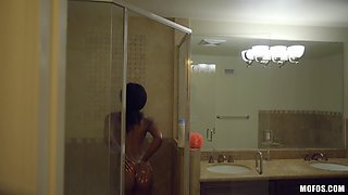 Delightful black MILF incredible sex scene