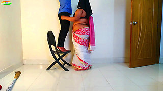 Big Ass Aunty Was Having Sex with the Maid When Her Husband Was Not at Home