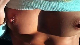 Cumshot amateur MILF suck and jerks dude in the bedroom