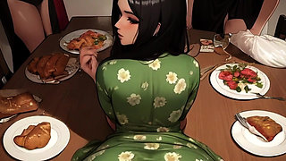 I bent my woman over the thanksgiving dinner table and...