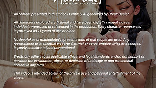 Livia Marcellus Stands Barefoot in the Roman Villa, an Adult Servant Trained to Obey Every Silent Command - Ai Generated