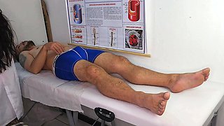 NURSE gets excited by PATIENT'S cock