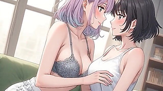 AI Generated Cartoon content, Uncensored video of 18 Year old Anime Girl, Kissing Orgasm of Mature Women