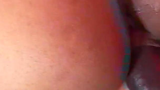 Horny Latina college teen fucked by black step brother