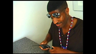 Horny MILF Fucked and Cumshot in Mouth by Three Vintage Black Monster Cocks