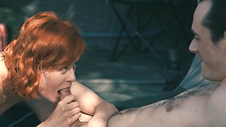 Redheaded Nina and James go wild in the great outdoors