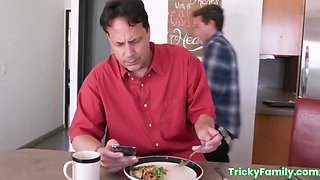 Big Ass dark haired Melissa Lynn punded in the kitchen