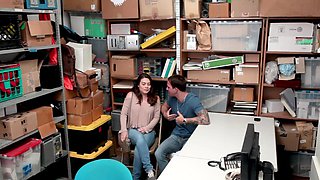 Veronica's juicy lips wrap around Jack in a steamy office tryst