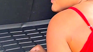 Beautiful Ebony MILF with Big Ass Rides a Huge Dick While Her Husband Is Not Around