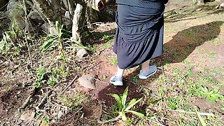 2 Hot Girls Showing off on the Street in a Garden!! What Do You Think?