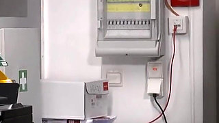 Caught by the Boss - as Punishment She Has to Blow Hard