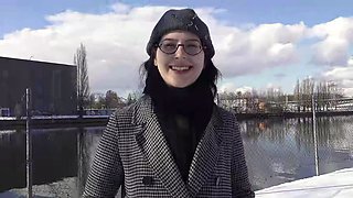 GERMAN SCOUT - Black Hair PAWG Glasses Girl Melli Venom