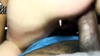 Interracial Public Sex in Parking Lot with BBC