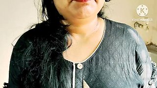 Hot Indian Bhabhi Rough Fuck in Kitchen - Hindi Dirty Talk & Cumshot