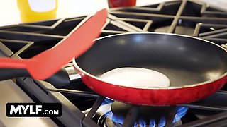 She's desperate to have the robber's knob in her mouth ~ free-for-all utter mylf scene