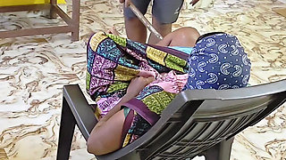 Owner seduces new male servant leg massage