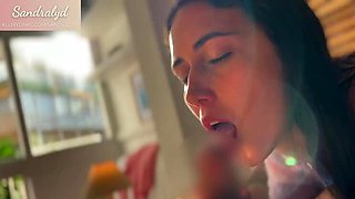 Amateur Spanish Teen Sandralydx Stunning Blowjob Cum in Mouth POV