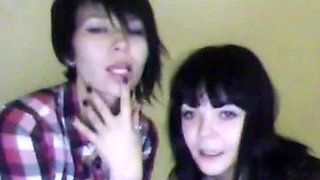 Russian Emo Girl Caught on Webcam