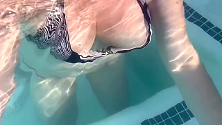 Artemisia Love Flashing Her Juicy Big Tits at the Pool