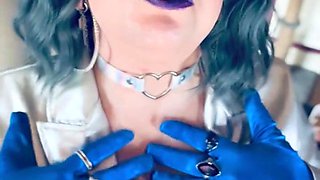 Clad In Silver & Mittens & Rings Tina Snua Smoke A Supeking Ciggie