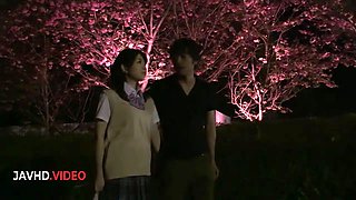 Sultry JAV stunner blows hard then gets fucked roughly with pure passion