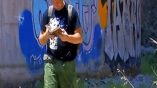 Wild Outdoor Anal Dildo Play with Horny Facesitting Slut