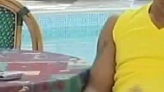 Young Nurse Fucked Hard by Huge Cock That Cums on Her Ass by the Pool
