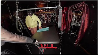Slave Has To Lick Up Pee!
