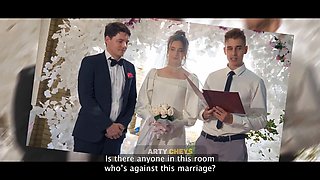 Vip4k. hot bride is having a rough porno with a sir of ceremonies, guests are perplexed