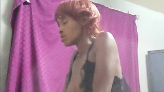 Black Whore Sucks & Fucks a Tiny White Cock at the Hostel