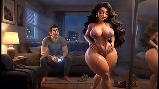 Ep 8- From Chubby & Ignored to Curvy Cock Tease Wife Goes Home with Black Stranger