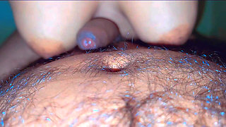 Girl seducing her stepbrother and riding hard in reverse position