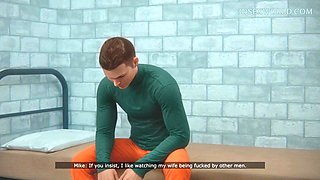 Cheating Wife Would Do Anything to Save her Husband from the Jail (3D Anime)