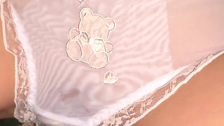 E-girl Is Lying with Wet Panties. the Stepfather Couldn’t Hold Back and Fucked the Virgin