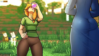Minecraft hentai and playful porn game animations