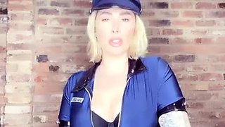 BBW PAWG Paige Turnah British pornstar is going to arrest you because you are a bad slave