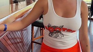 !! Risky Proposition!! Innocent Hooters Waitress Reveals Her Dirtiest Secrets
