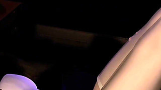 3D Cute Stripper Teasing the Young Big Dick to Fuck Her Pussy