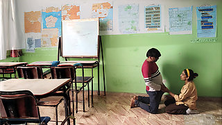 Desi Village College Couples Fucking in Classroom