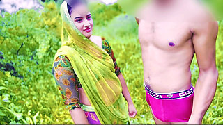 Stepsister Enjoy Sex in Farm, Indian Village Sex in Farm