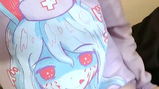 Blonde teen in panties