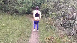 Amateur Stepmother In The Forest With Her Stepson Shows Off And Lets Him Touch Her Tits, Booty And Huge Cameltoe Desi Bhabhi