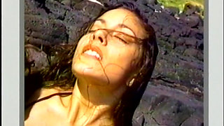 Lesbians pussy licking in 69 position on the beach