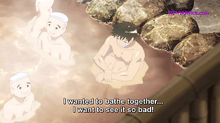 Wet and Wild: Shower Secrets with My Girlfriend's Naughty Stepsis (Hentai Sex) Eng Sub