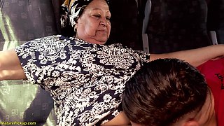 Fat 73 Years Old Granny Picked up for Ass Fucking