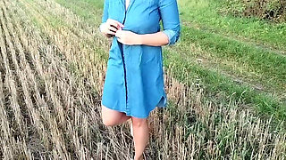 outdoor dildo masturbation