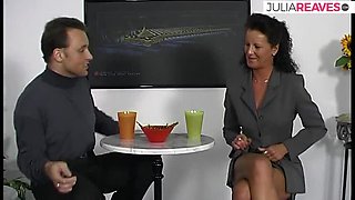 Redhead MILF Jean Pallett Sucks Huge Dick For Massive Cum In Mouth Cumshot